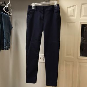 NWOT Navy skinny ankle dress pants